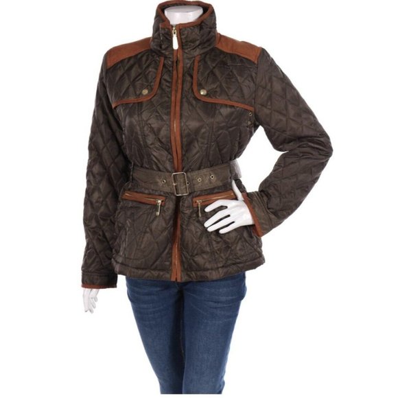 Vince Camuto Jackets & Blazers - Vince Camuto  Womens Quilted Jacket with belt Equestrian  Size  Small S